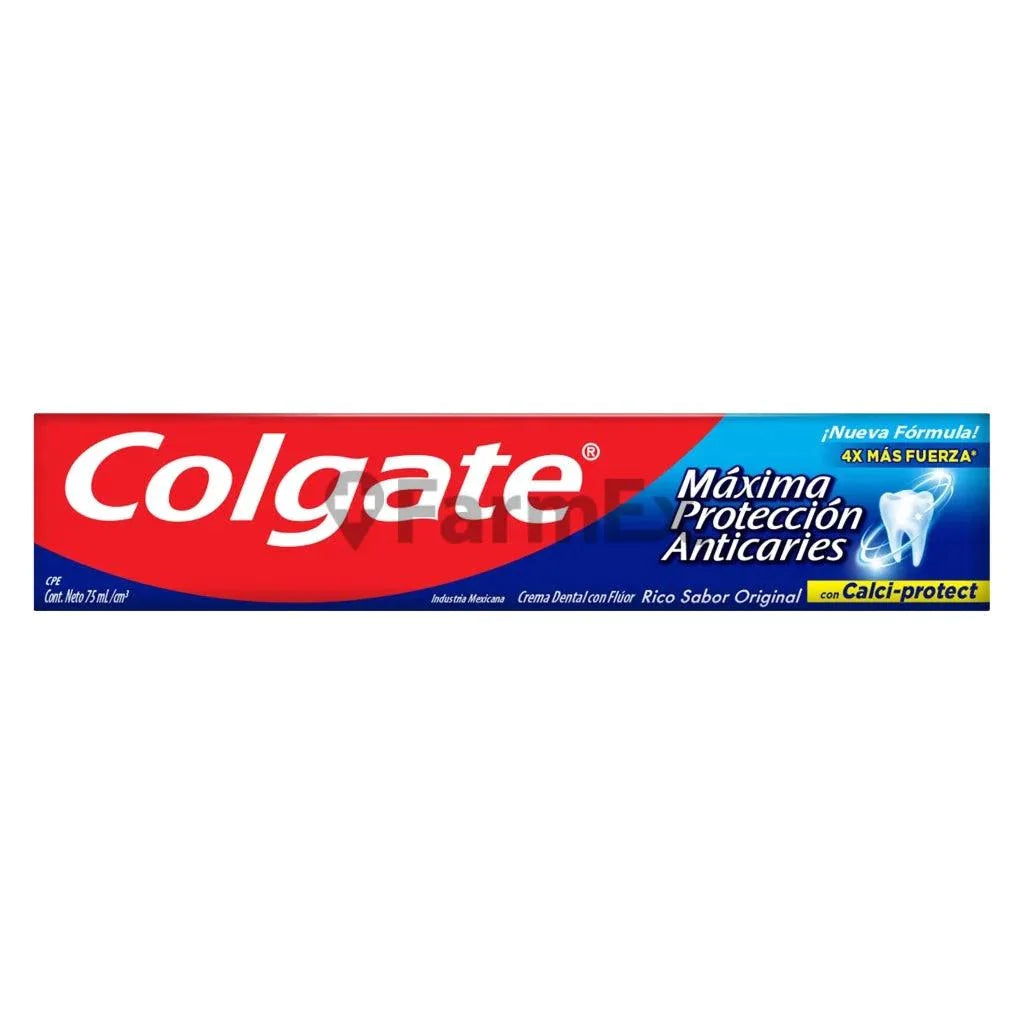Pasta Dental Colgate "Máxima Protección Anticaries" x 75 ml Farmex-Fonasa-Persistente
